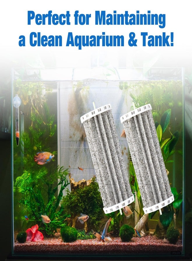 Funria Bio Wheel Aquarium Filter Compatible with Marineland Penguin 200B 350B Bio-Wheel Power Filter Replacement Parts for 200 350 Assembly Biowheel Fish Tank Hang On Filter Part PRBW2350B (2 Pack) - Image 4